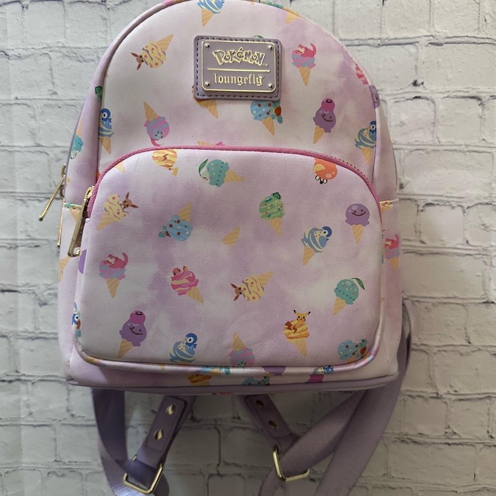 NWOT - Loungefly Pokémon Ice Cream Mini Backpack - Lavender - Rare
